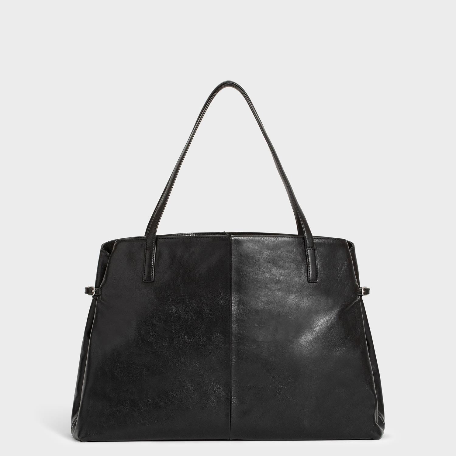 Mulepose Vagabond Vagabond Cannes Leather Tote Bag Sort | BQ03-001-20, 0
