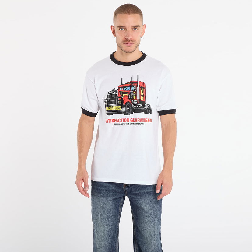 T-shirt Pleasures PLEASURES Big Load Ringer T-Shirt Hvid | P25F068-WHITE
