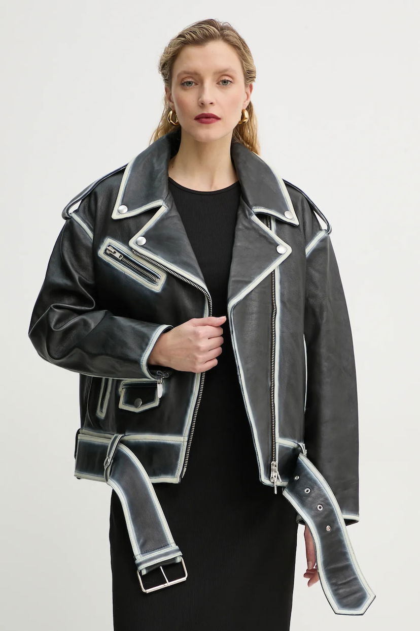 Jakke STAND STUDIO Stand Studio Irene Leather Jacket Sort | 62272.7030