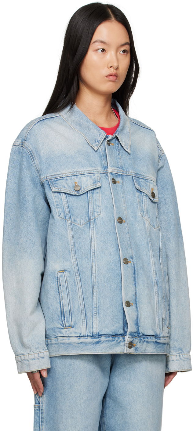 Jakke Marc Jacobs Marc Jacobs 'The Denim Trucker' Jacket Blå | 2P3RJC009D01, 1