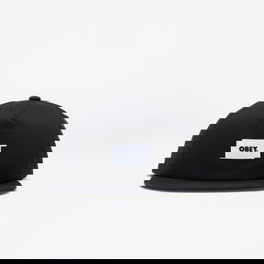 Kasket OBEY Bold Label Organic Strapback II Black Universal Sort | 100490095-BLK, 0