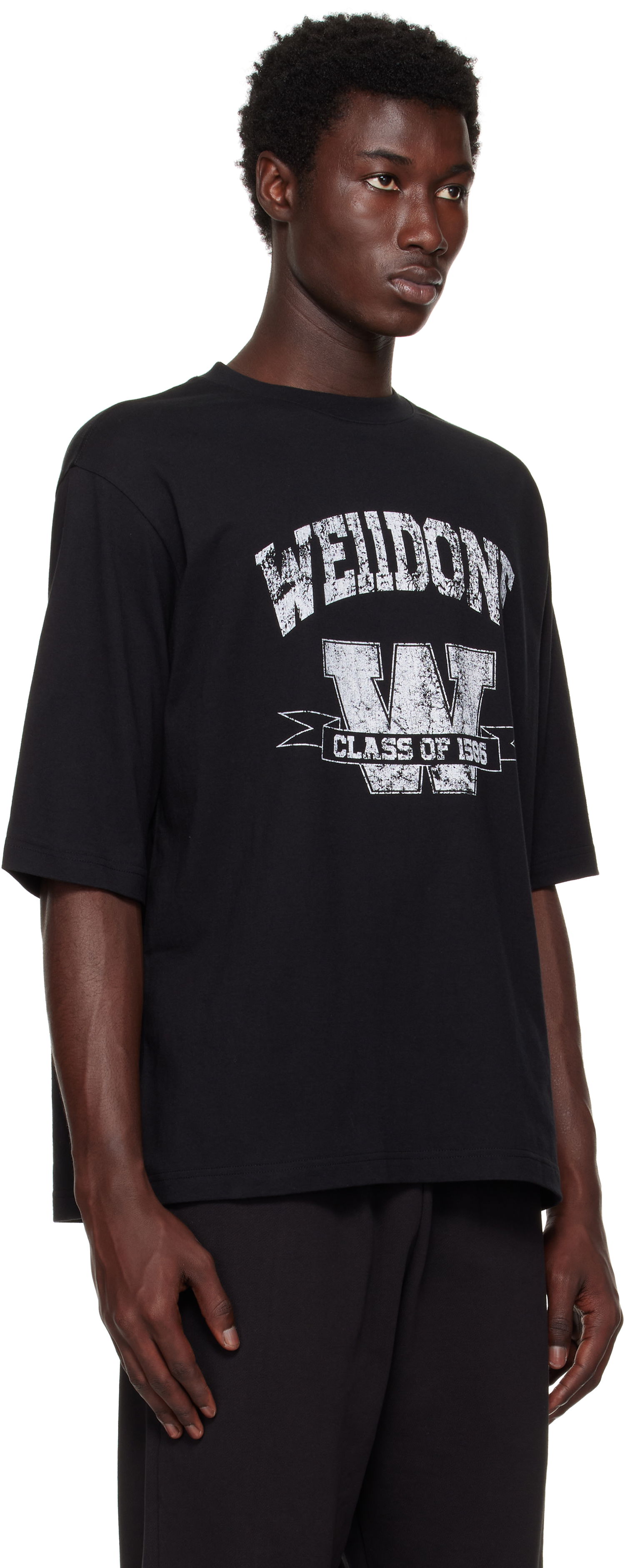 T-shirt We11done We11done Printed University T-Shirt Sort | WD-TT2-25-743-U-BK, 1