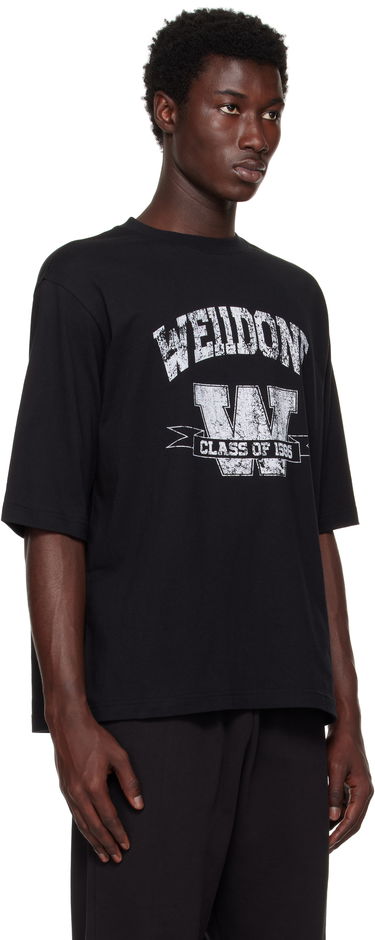 T-shirt We11done We11done Printed University T-Shirt Sort | WD-TT2-25-743-U-BK, 1