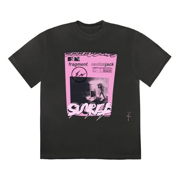 T-shirt Cactus Jack by Travis Scott Travis Scott Cactus Jack x Fragment Sunrise T-Shirt Sort | CJFN-SS29, 0