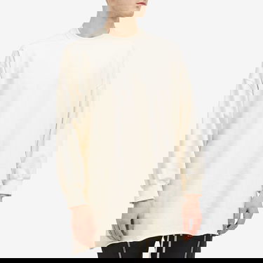 Sweater Rick Owens Rick Owens Tommy Long Sleeve Heavy Jersey T-Shirt Beige | RU01E5276-BA-21, 2