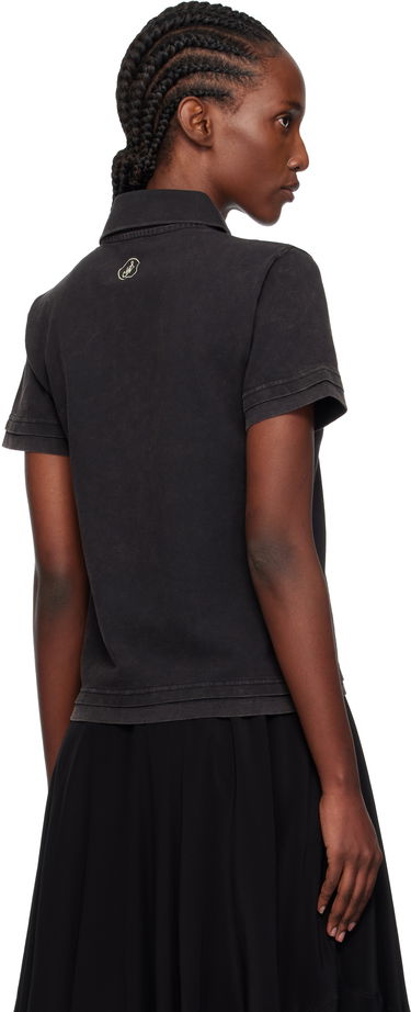Polo skjorte JW Anderson JW Anderson Layered Short Sleeve Polo Sort | JO0277-PG1808, 2