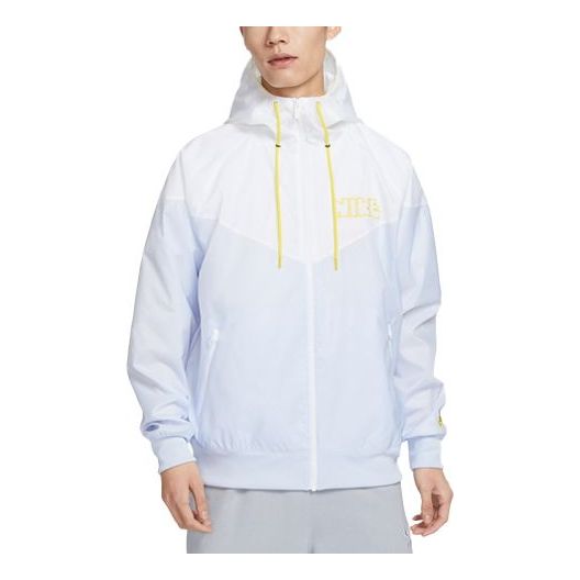 Vindjakke Nike Woven Lined Windrunner Jacket Hvid | DX0695-085