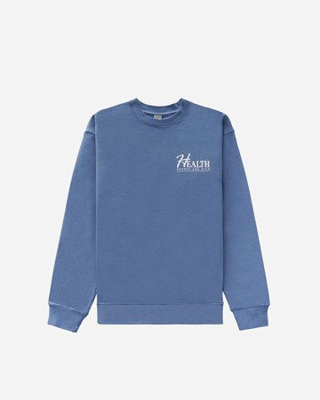 Sweatshirt Sporty & Rich Big H Crewneck Blå | CR641SB, 0