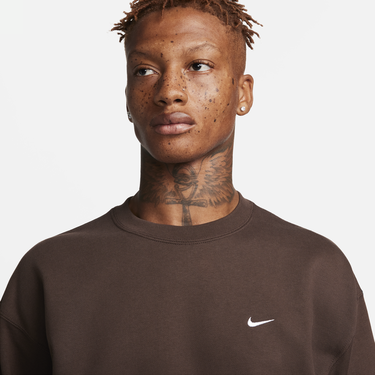 Sweatshirt Nike Solo Swoosh Fleece Crew Brun | DX1361-237, 1