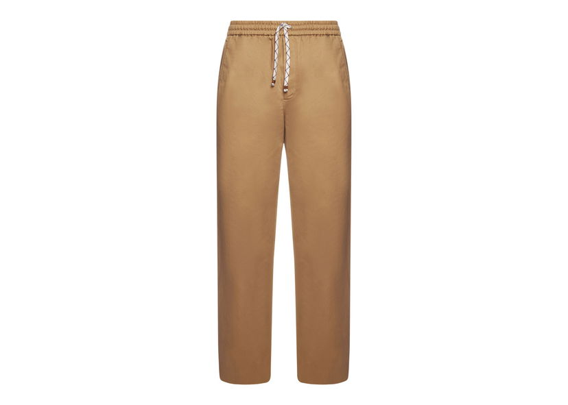 Bukser Gucci Logo-Print Drawstring Pants Beige Beige | 694110 Z8A0M 9727
