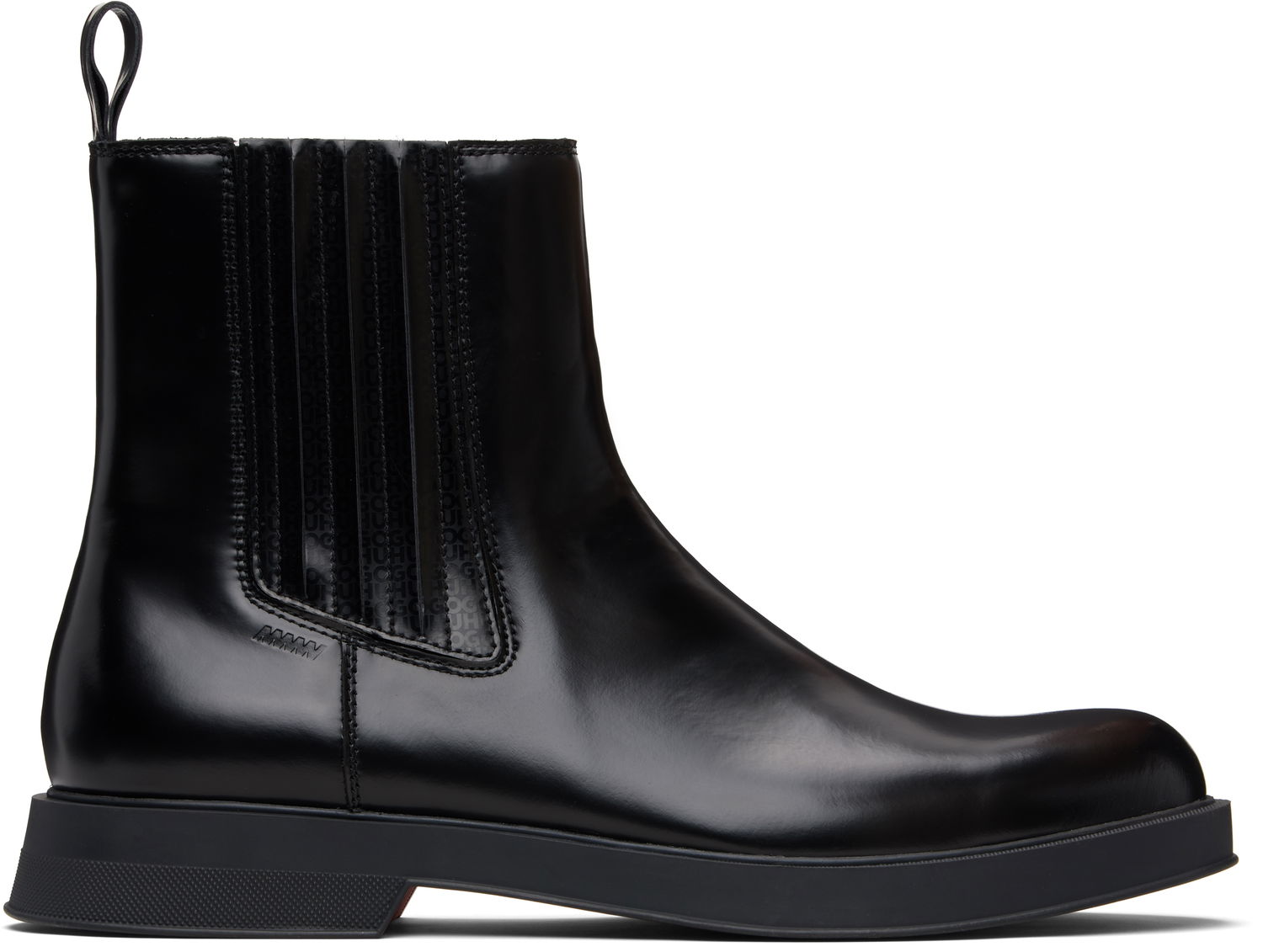 Sneakers og sko BOSS Hugo Embossed-Logo Chelsea Boots Sort | 50552567, 0