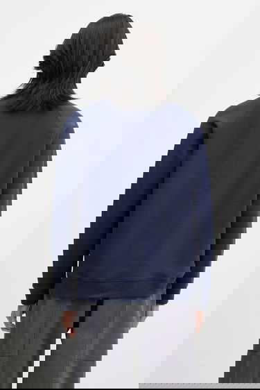 Sweatshirt Sporty & Rich Sporty & Rich BH Crest Sweatshirt Mørkeblå | ST082626256BL106, 4