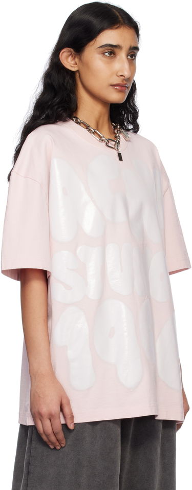 T-shirt Acne Studios Acne Studios Relaxed Fit Logo T-Shirt Lyserød | CL0333-, 1