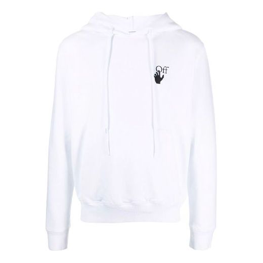 Sweatshirt Off-White Off-White FW21 Hoodie Hvid | OMBB034F21FLE0020184