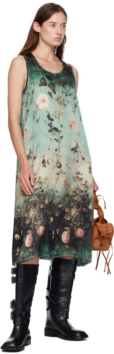 Kjole R13 R13 Sleeveless Floral-Print Midi Dress Grøn | R13WR304-R584A, 3