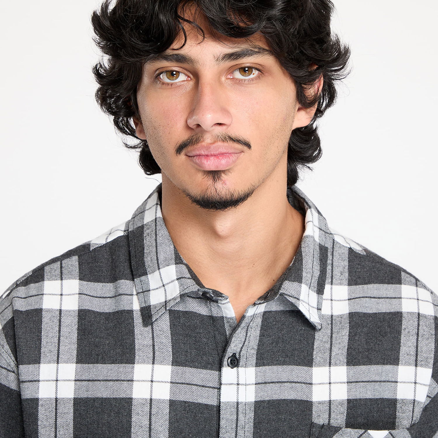 Skjorte Urban Classics Shirt Boxy Checked Grå | TB6325-01219, 1