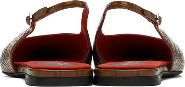 Sneakers og sko Stella McCartney Elsa Slingback Ballerina Flats Brun | 810500AP0AU0, 1