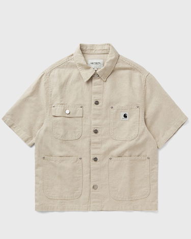 Skjorte Carhartt WIP Short Sleeve Michigan Shirt Beige | I035573-05.02, 0