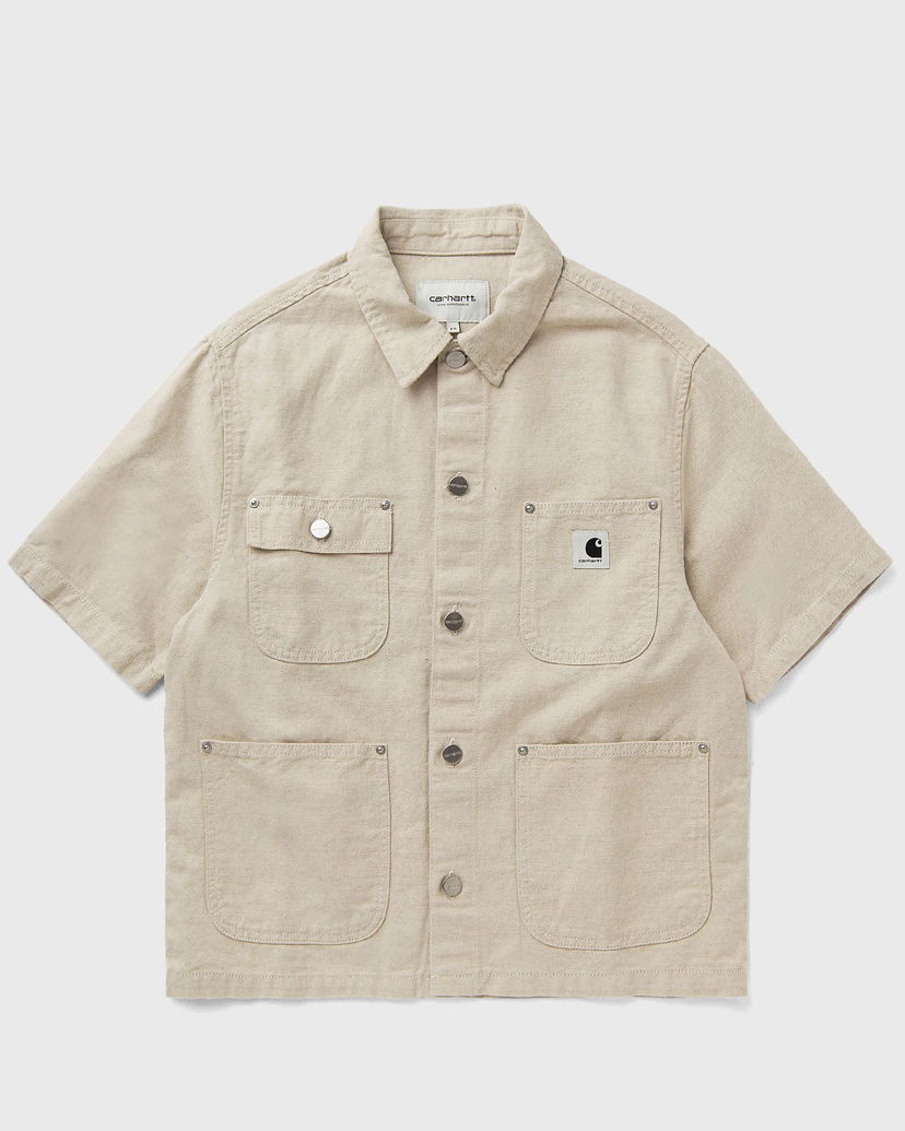 Skjorte Carhartt WIP Short Sleeve Michigan Shirt Beige | I035573-05.02