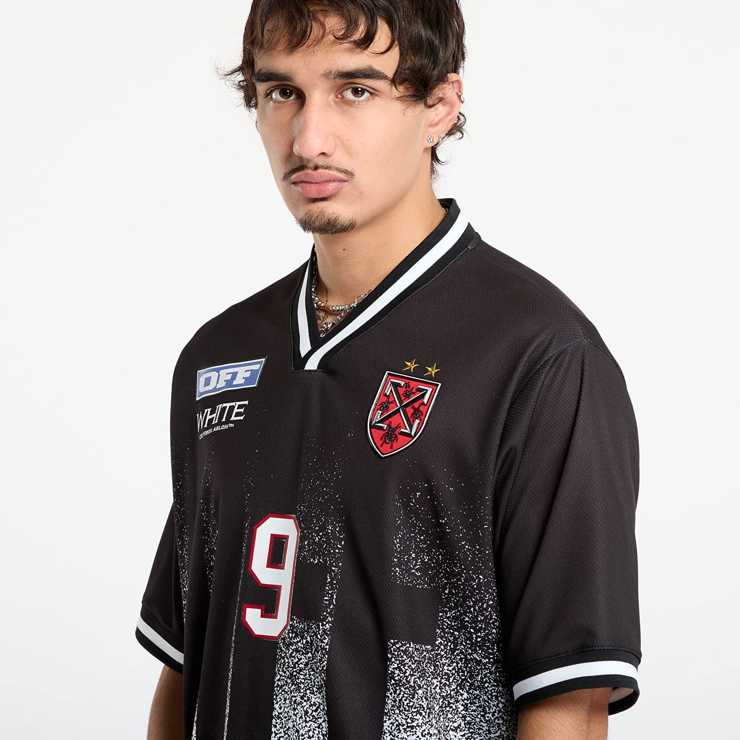 Jersey Off-White Big Off Gradient Soccer S/S Tee Flerfarvet | OMAD00SF25JER0041001, 1