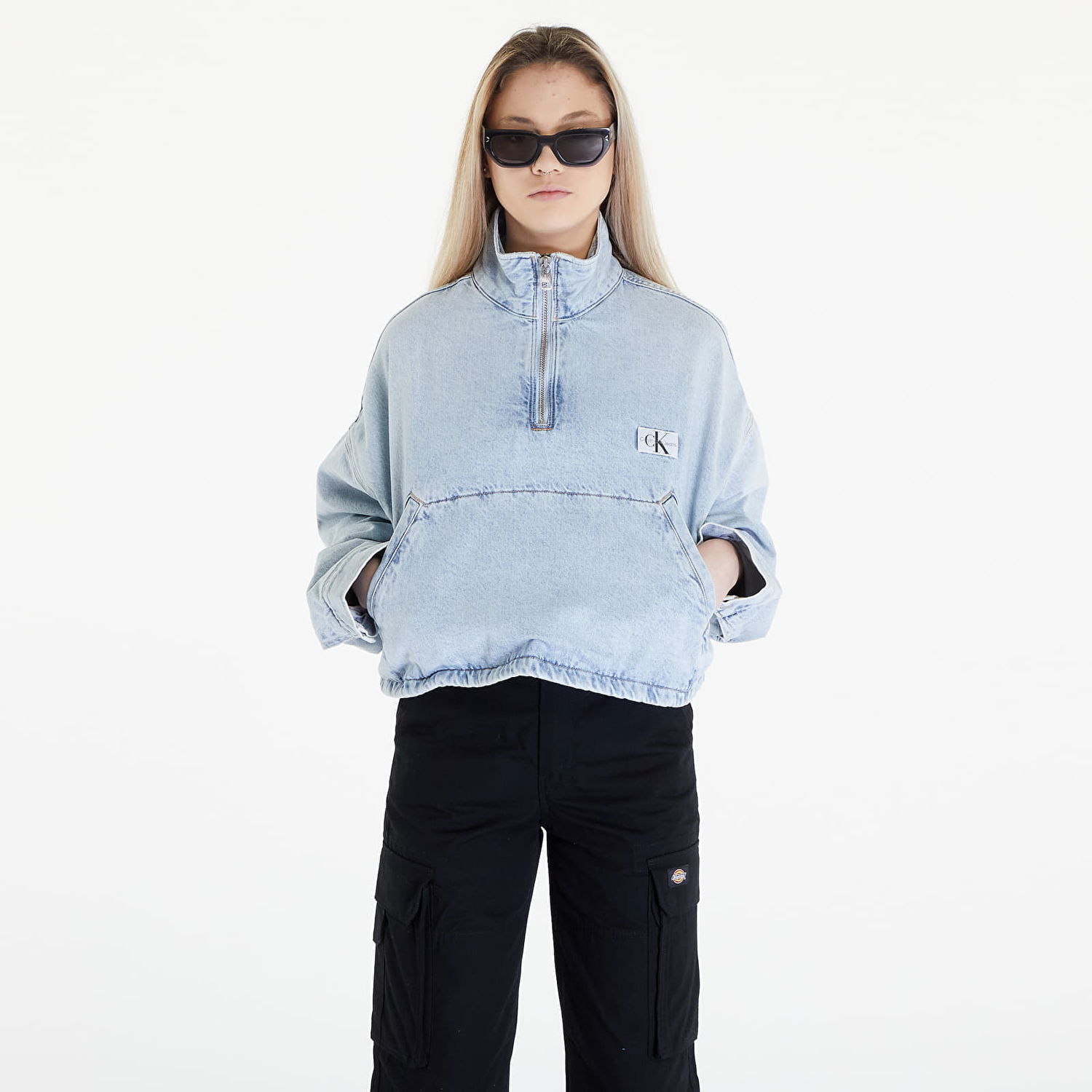 Jakke CALVIN KLEIN Denim Pop Over Denim Blå | J20J223298 1AA, 0