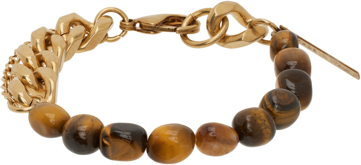 Armbånd Dries Van Noten Dries Van Noten Stone Chain Bracelet Brun | 251-028201-092, 0