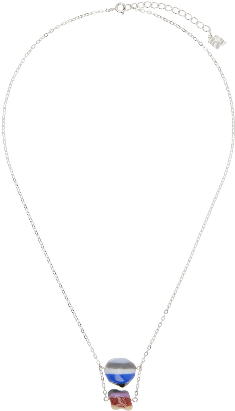 Halskæde ADER ERROR Pendant Necklace Metalisk | BN01SSJW0701BL