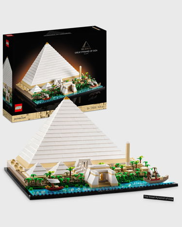 Collectible LEGO Great Pyramid of Giza Architecture Model Kit Hvid | 6379808, 2