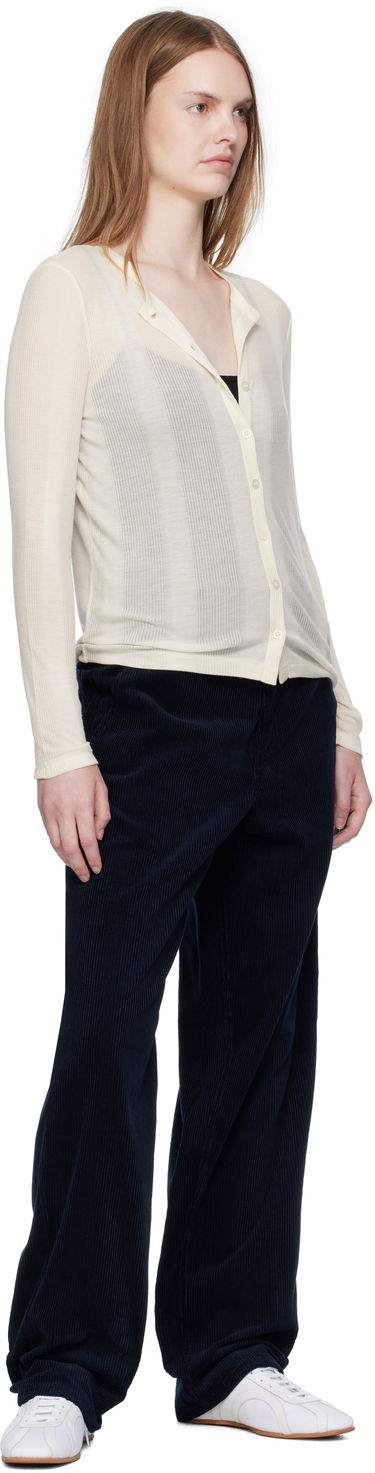 Sweater A.P.C. A.P.C. Lorie Button Cardigan Beige | LYAAW-F22331, 3