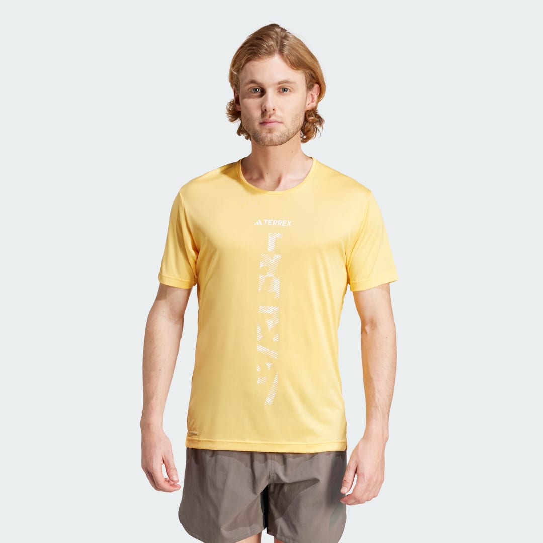 T-shirt On Running adidas TERREX Tričko Terrex Agravic Trail Running Beige | IP4816, 1