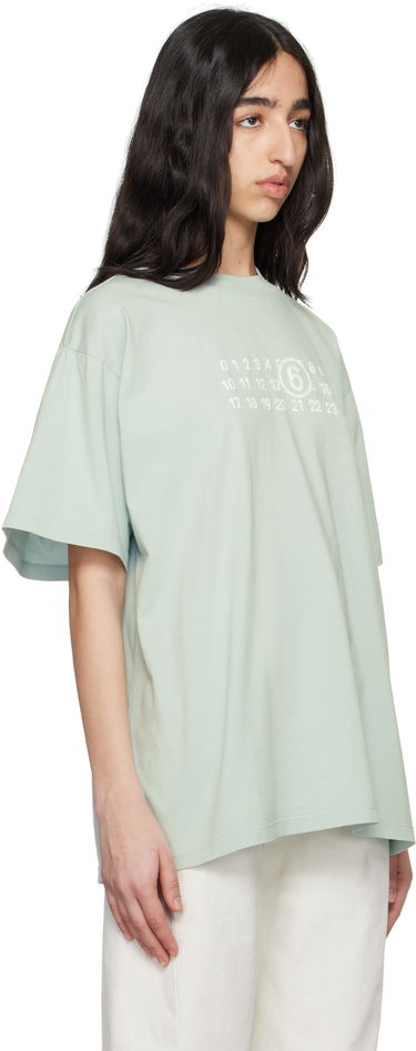 T-shirt Maison Margiela MM6 Maison Margiela Basic Jersey T-Shirt Hvid | S62GD0202 M20115, 4