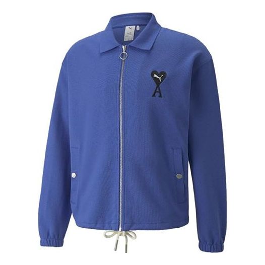 Vindjakke Puma Ami Track Full Zip Jacket Blå | 534066-93