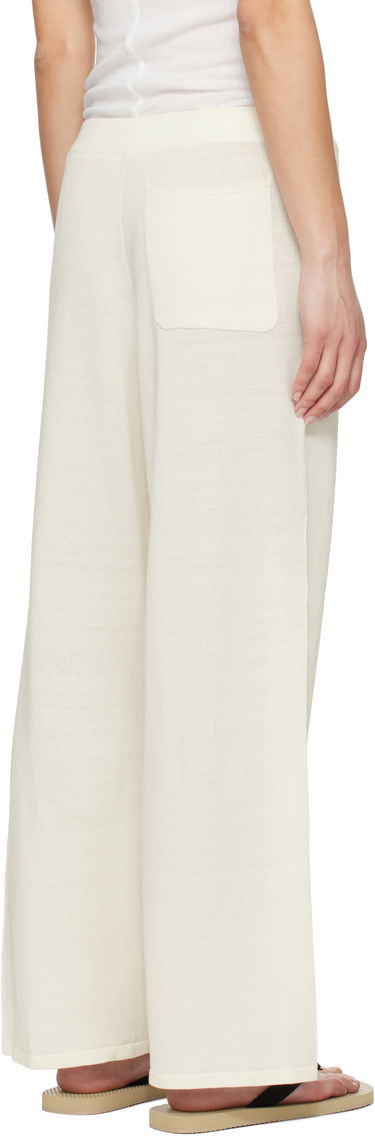 Joggingbukser The Row The Row Jory Knitted Drawstring Trousers Hvid | 8809-Y889, 2