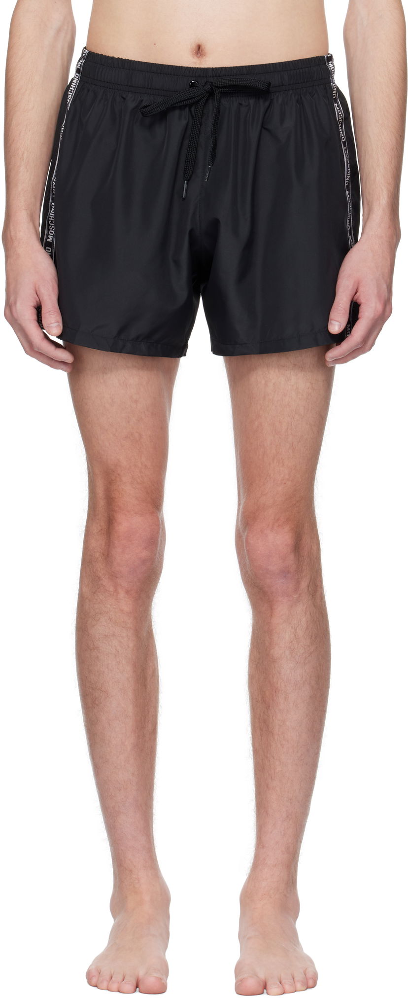 Badetøj Moschino Moschino Logo Band Swim Shorts Sort | 251V34243 251V39301 0555