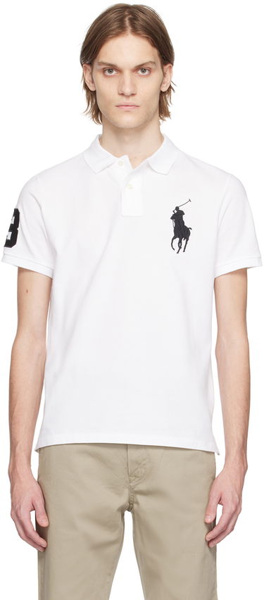 Polo skjorte Polo by Ralph Lauren Polo Ralph Lauren Big Pony Polo Hvid | 710688969003, 0