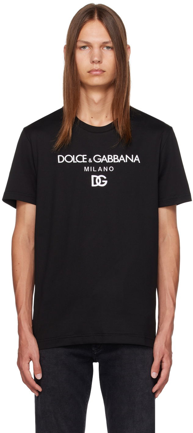 T-shirt Dolce & Gabbana Black 'D&G' T-Shirt Sort | G8PD7ZG7B9X, 0