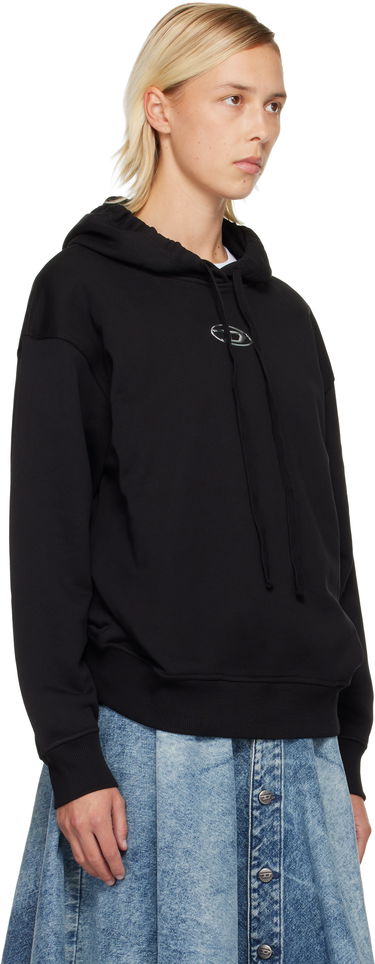 Sweatshirt Diesel Pullover Drawstring Hoodie Sort | A19448 0BMBJ, 1