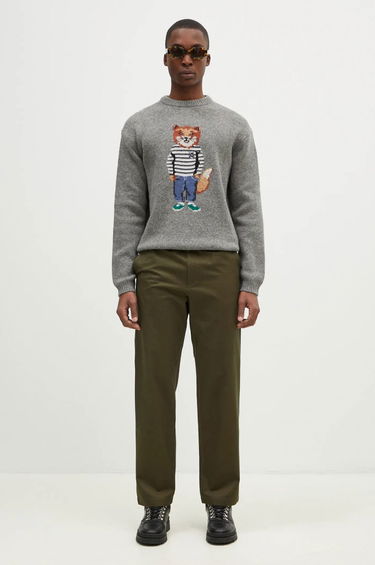 Bukser MAISON KITSUNÉ Casual Trousers Sort | MM01119WW0122, 3