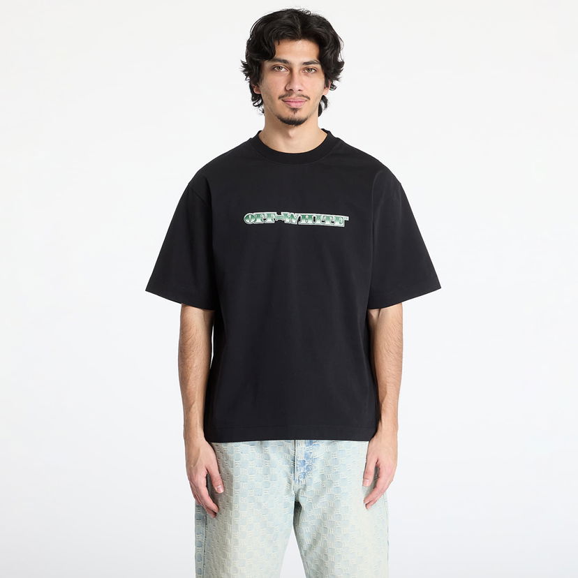 T-shirt Off-White Off-White Cash Arrow Skate S/S Tee Sort | OMAA120S25JER00E1058