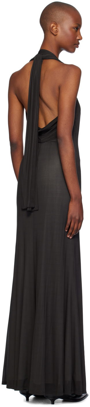 Kjole Helmut Lang Dancer Maxi Dress Sort | O07HW605, 2