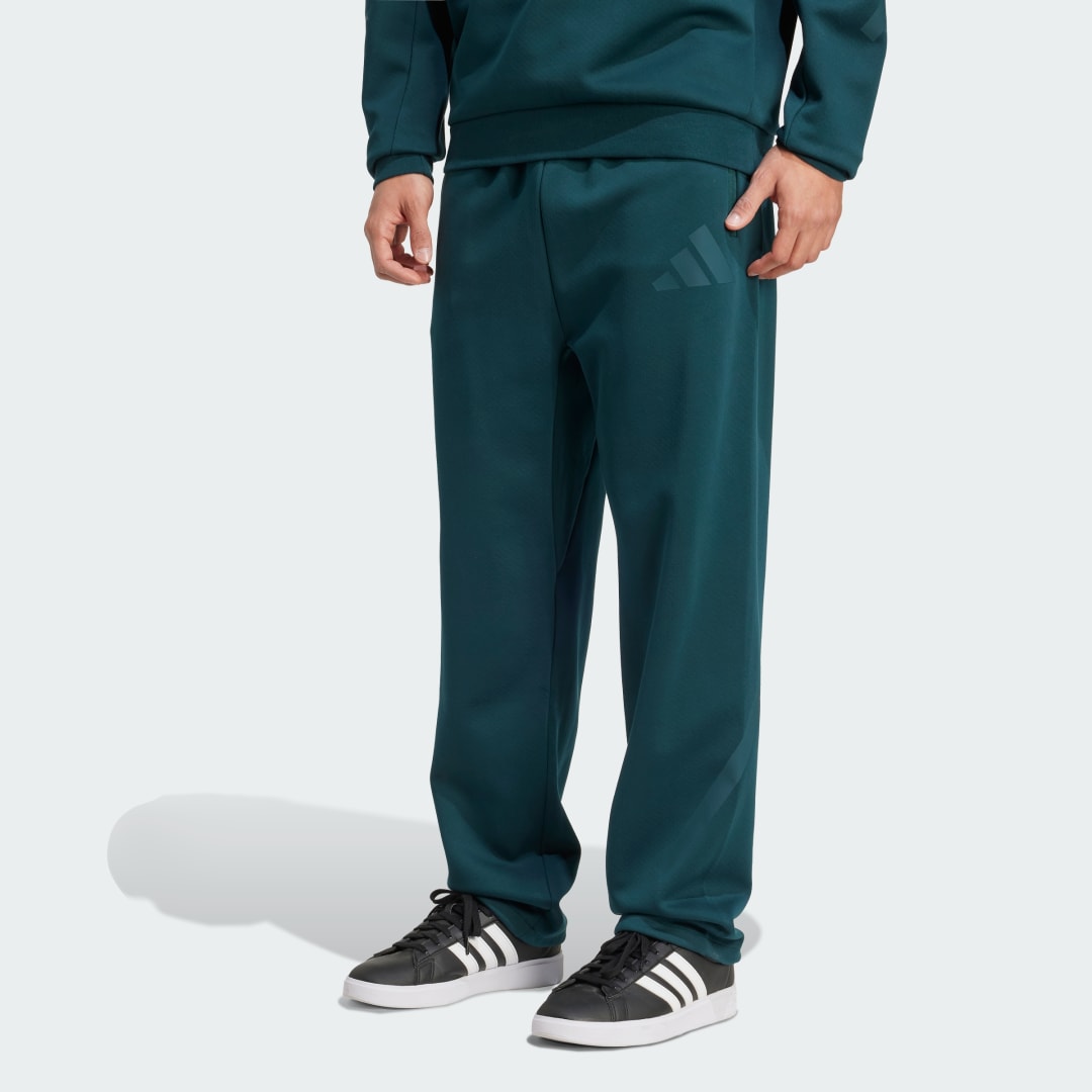 Joggingbukser adidas Performance adidas Z.N.E. Open-Hem Pants Grøn | JW4763, 0