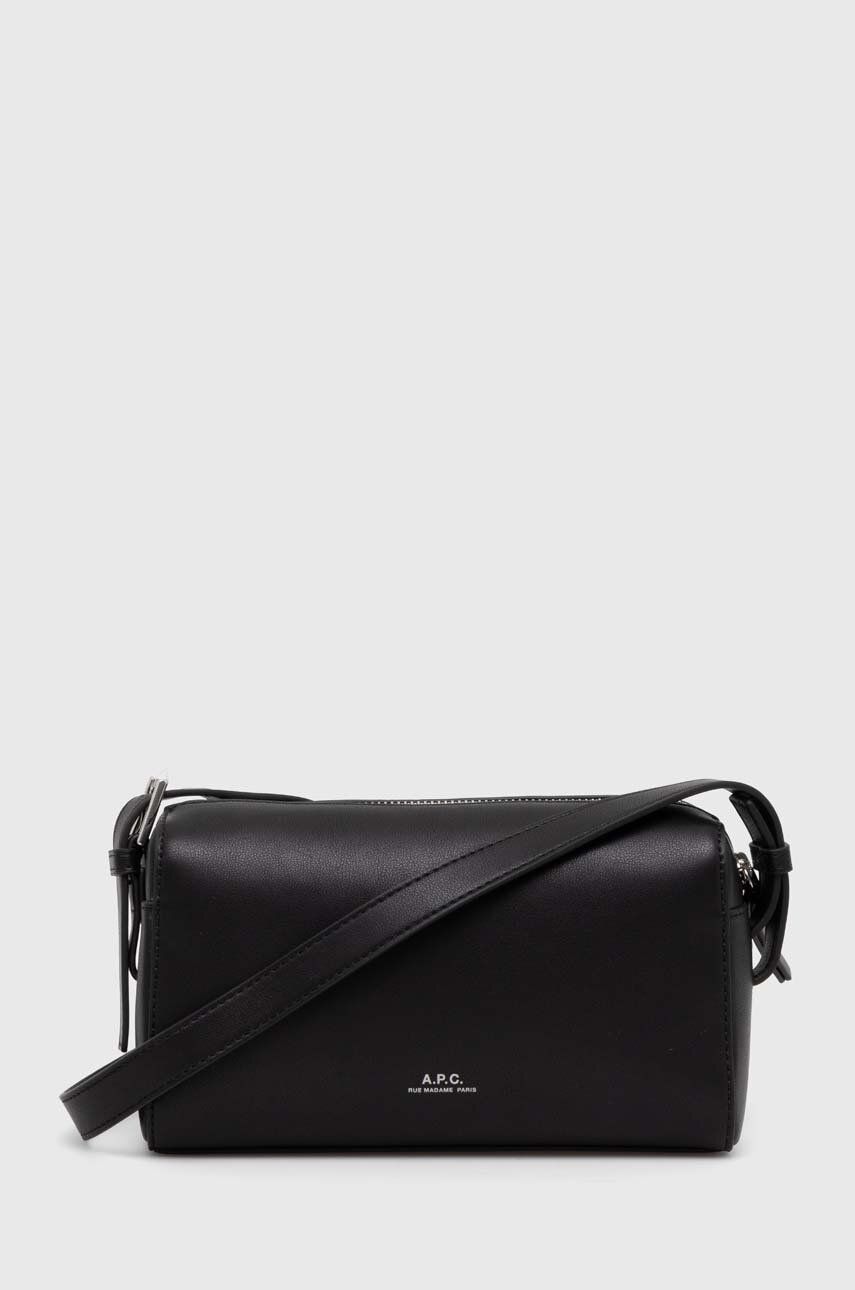 Skuldertaske A.P.C. Leather Camera Bag Sort | PUAAT-H61821, 1