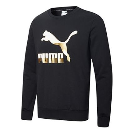 Sweater Puma PUMA Classics Crewneck Sweatshirt Sort | 599296-51