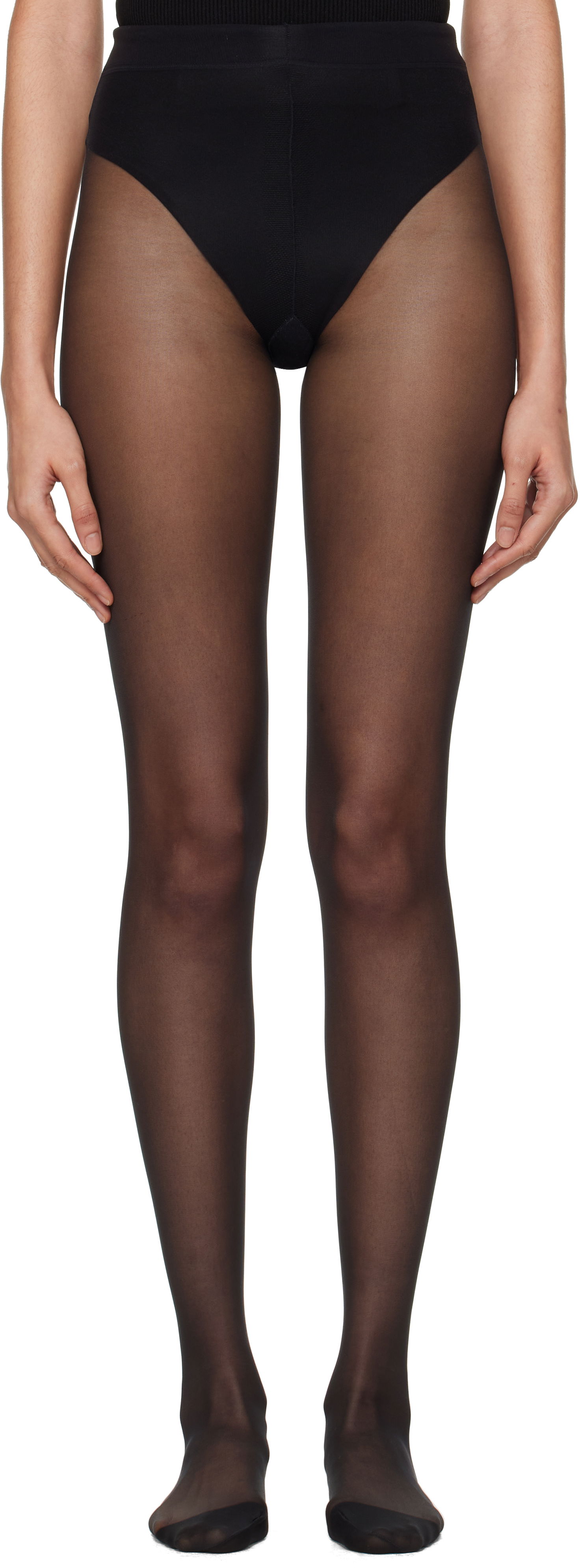 Sokker Dolce & Gabbana Sheer Tights With Logo Sort | O4A33T ON02S, 0