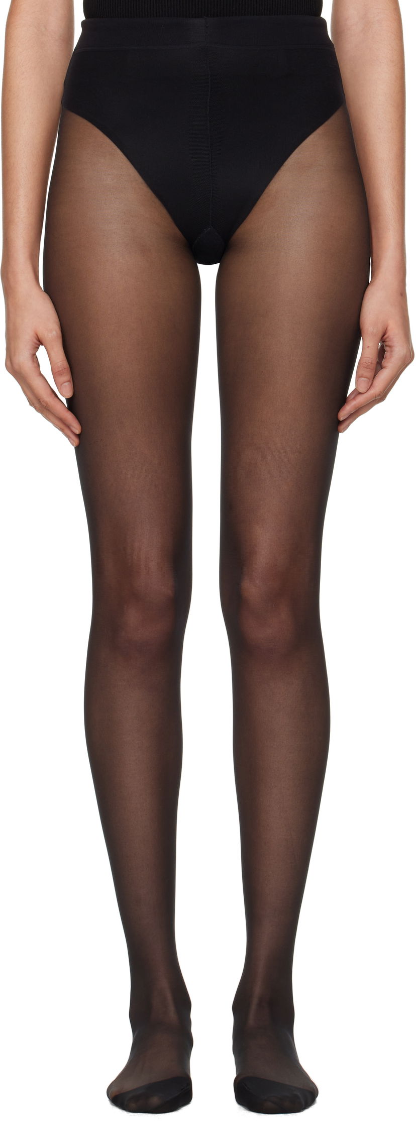 Sokker Dolce & Gabbana Sheer Tights With Logo Sort | O4A33T ON02S