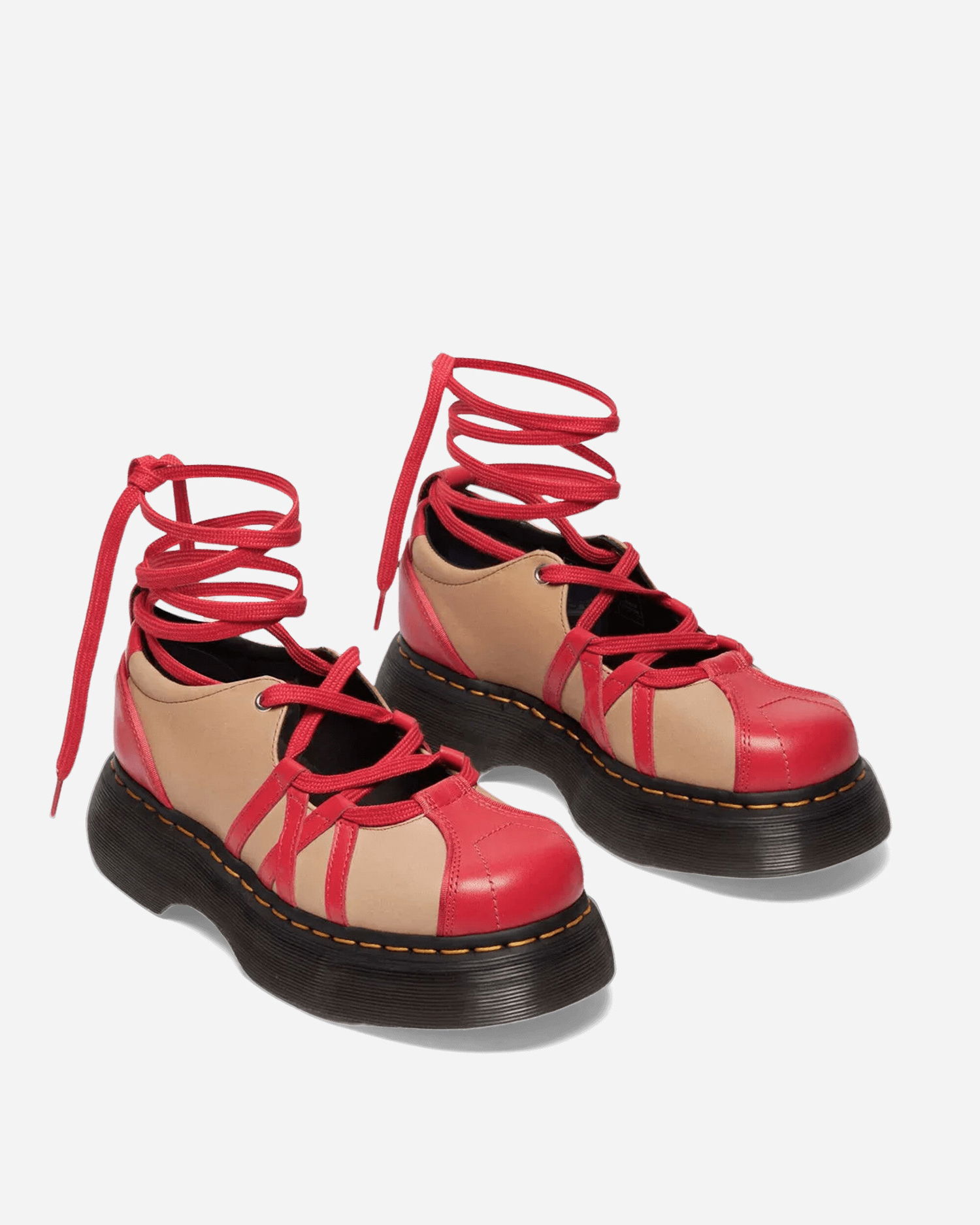 Tøj og tilbehør Dr. Martens Buzz Ballerina Leather Shoes Rød | 41611600, 0