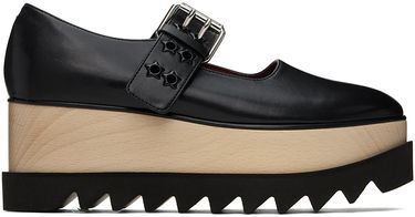 Sneakers og sko Stella McCartney Elyse Star-Studded Platform Loafers Sort | 810423AP0250, 0