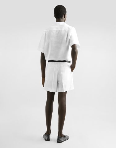 Shorts Dolce & Gabbana Dolce & Gabbana Gabardine Shorts With Double Darts Hvid | GP10WTFUFNVW0800, 2
