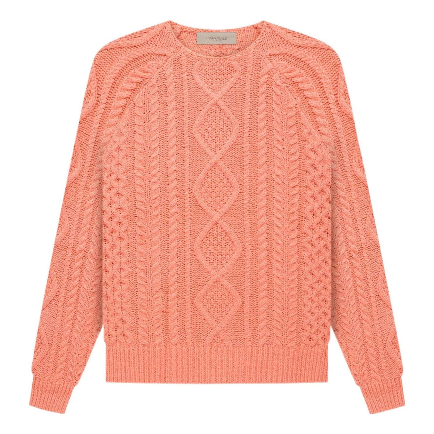 Sweater Fear of God Essentials FW22 Cable Knit Sweater Orange | FOG-FW22-019, 0