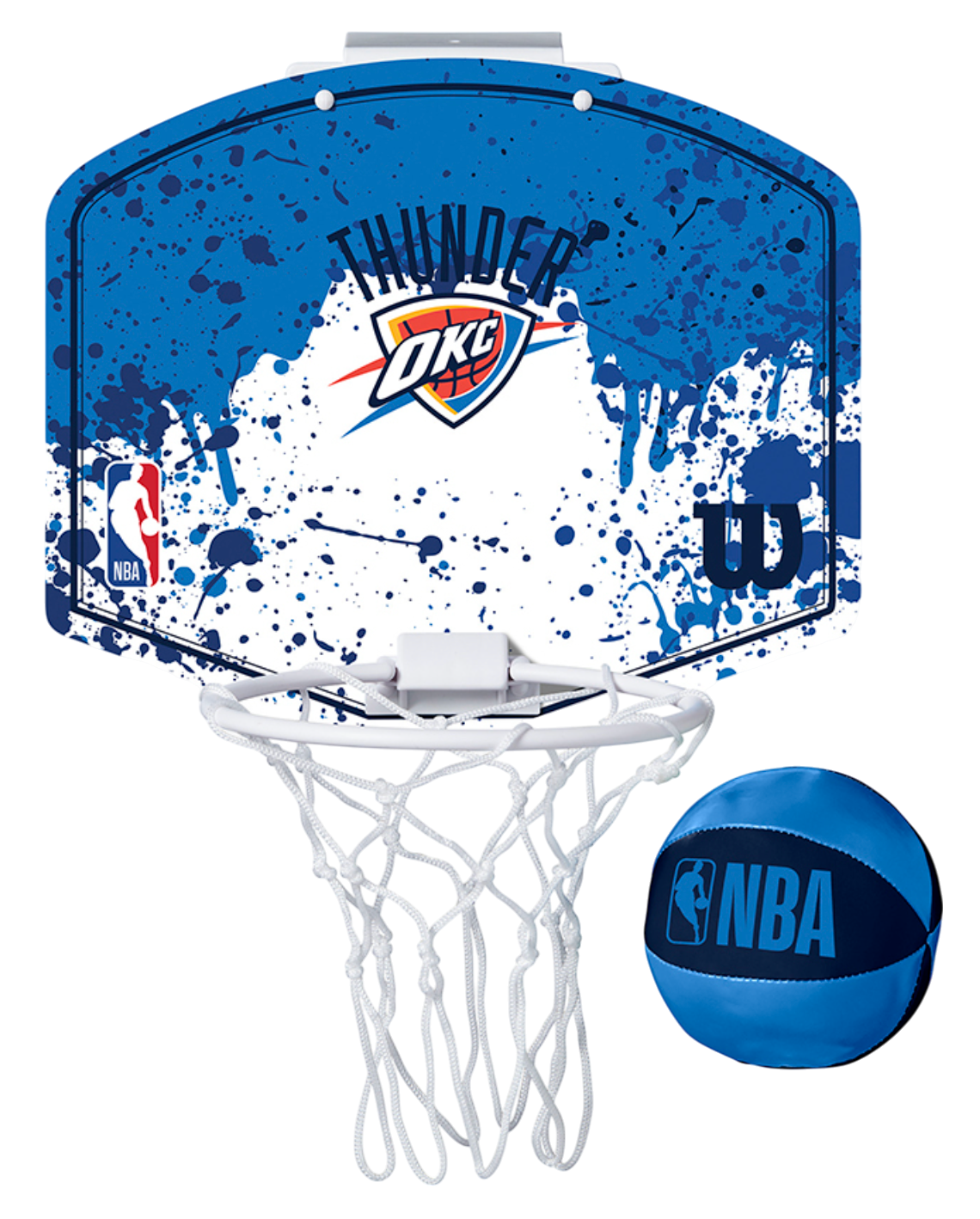 Sportsudstyr Wilson Tennis Oklahoma City Thunder NBA Team Mini Hoop Blå | wtb1302ok, 0